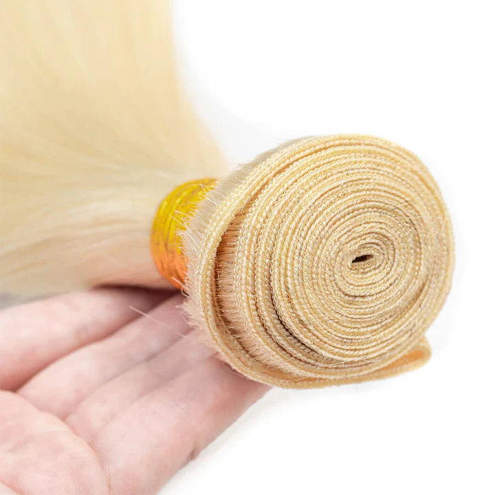 3 pieces Samuel Hair 12A 613# Straight  hair bundles with closure/frontal free shipping