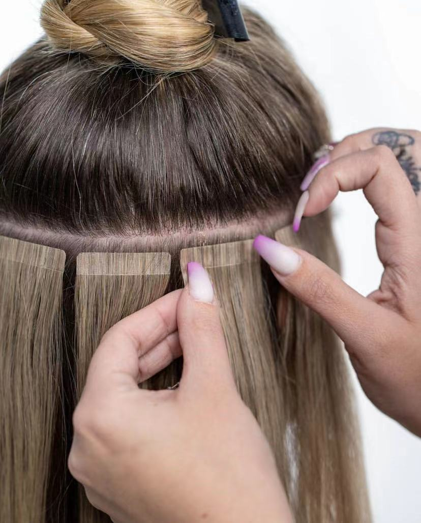 Invisible Seamless Injected Tape in Human Hair Extension Double Drawn European Virgin Remy Hair Extensions Salon Grade Wholesale