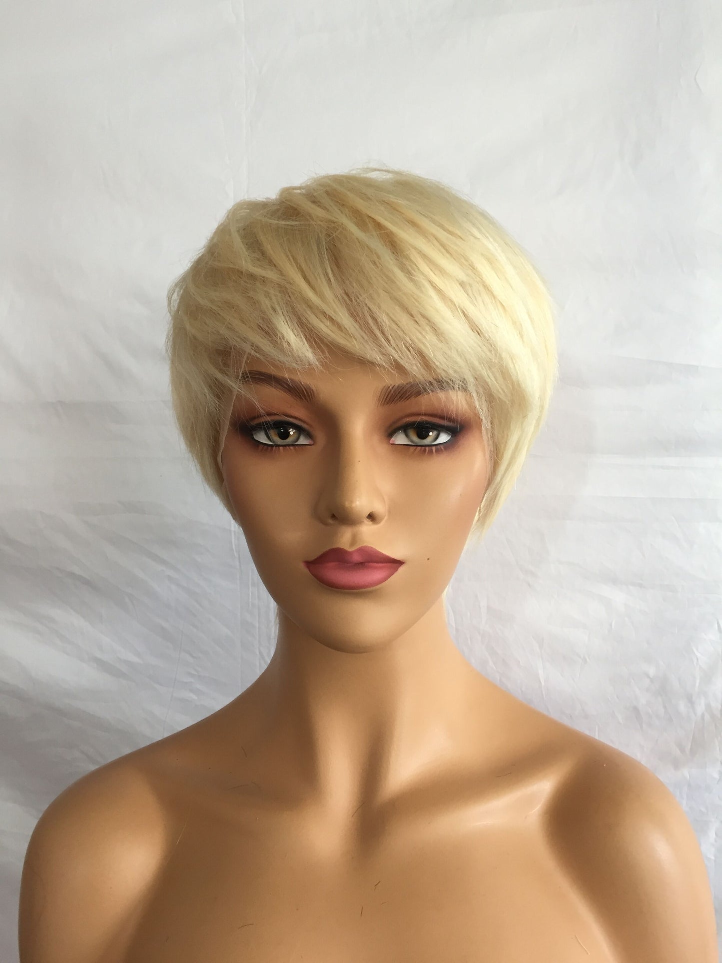 Samuel Hair 13*4 Transparent Lace Front Pixie Cut wig,Virgin Human Hair colored Wigs-12