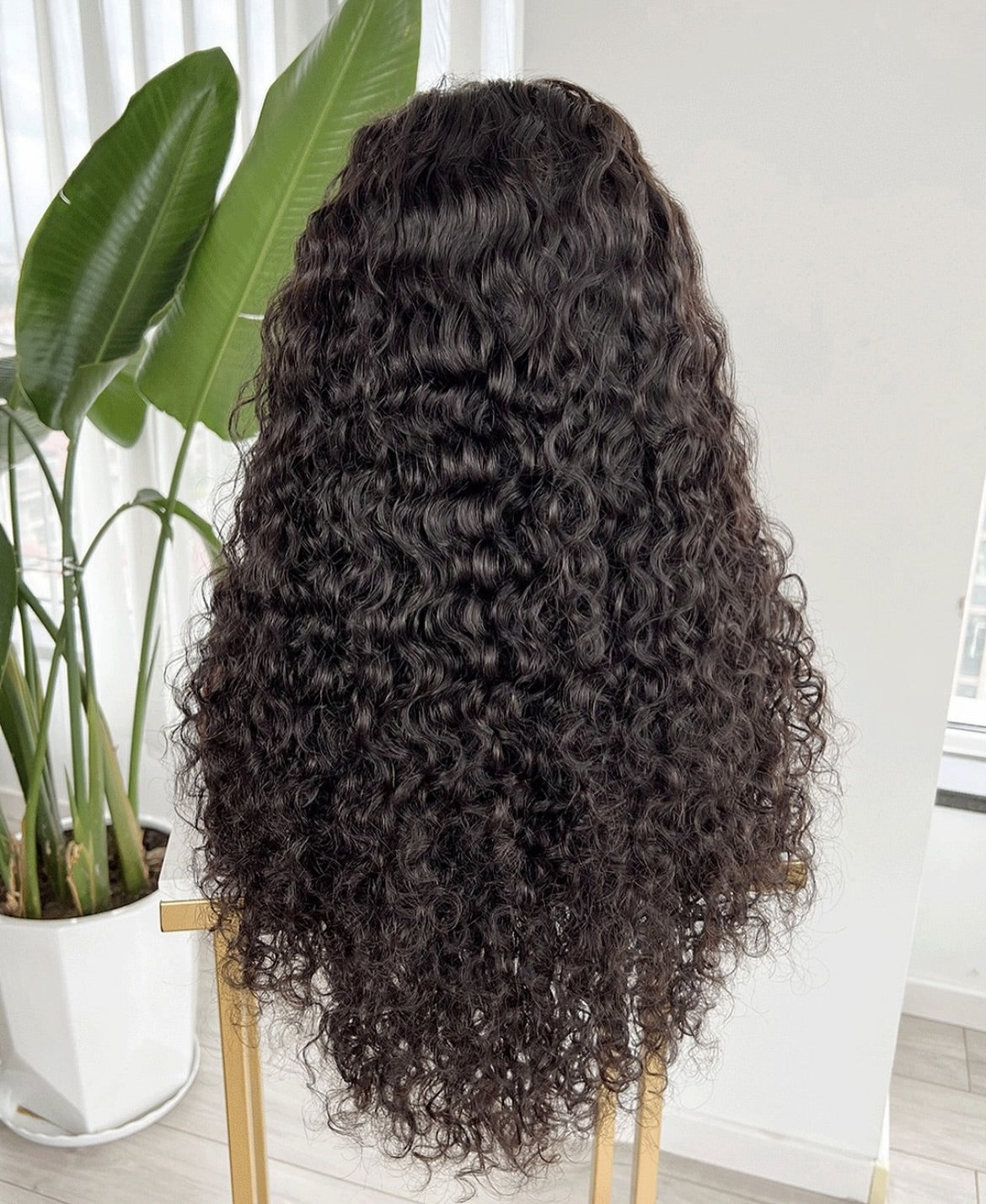 Samuel Hair Transparent Lace wig, 12-30inch Water Wave Virgin Human Hair Wig