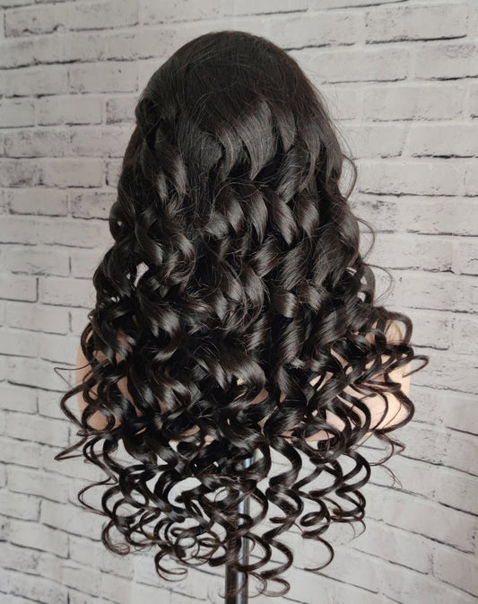 Samuel Hair Transparent Lace wig ,12-30inch Loose Wave Virgin Human Hair Wig